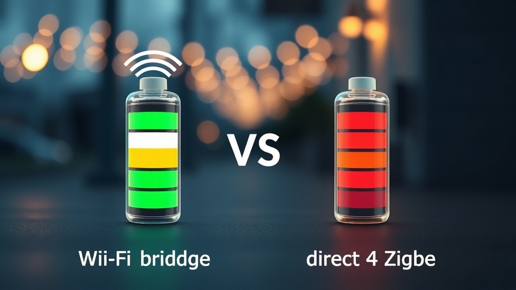Real battery drain comparison: Wi-Fi bridge vs direct Zigbee connection