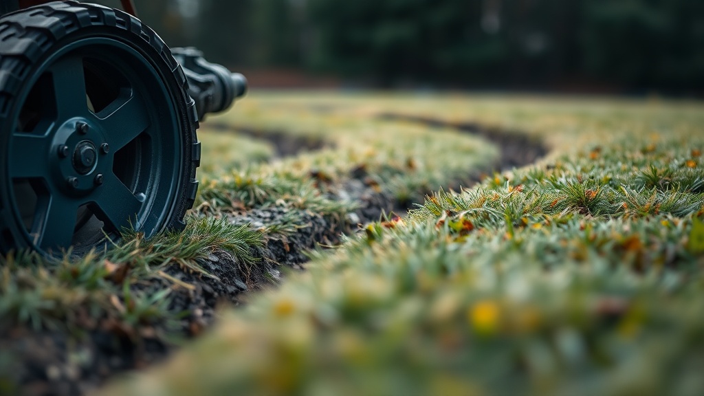 Fixing robot mower wheel slippage and ruts on 20-degree wet slopes
