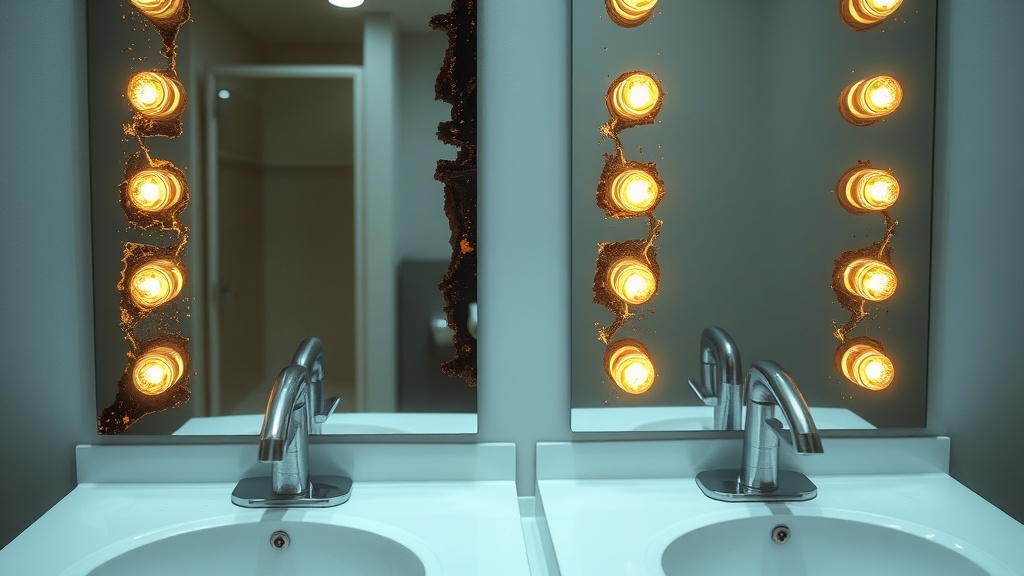 Burnt-out LED driver replacement on smart vanity mirrors