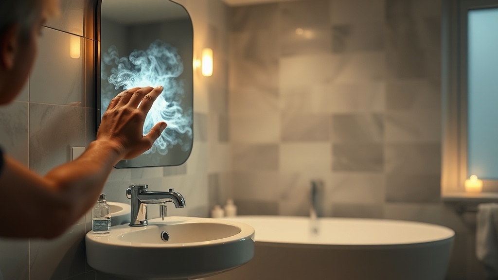 Fixing ghost touches on capacitive mirror buttons in steamy bathrooms