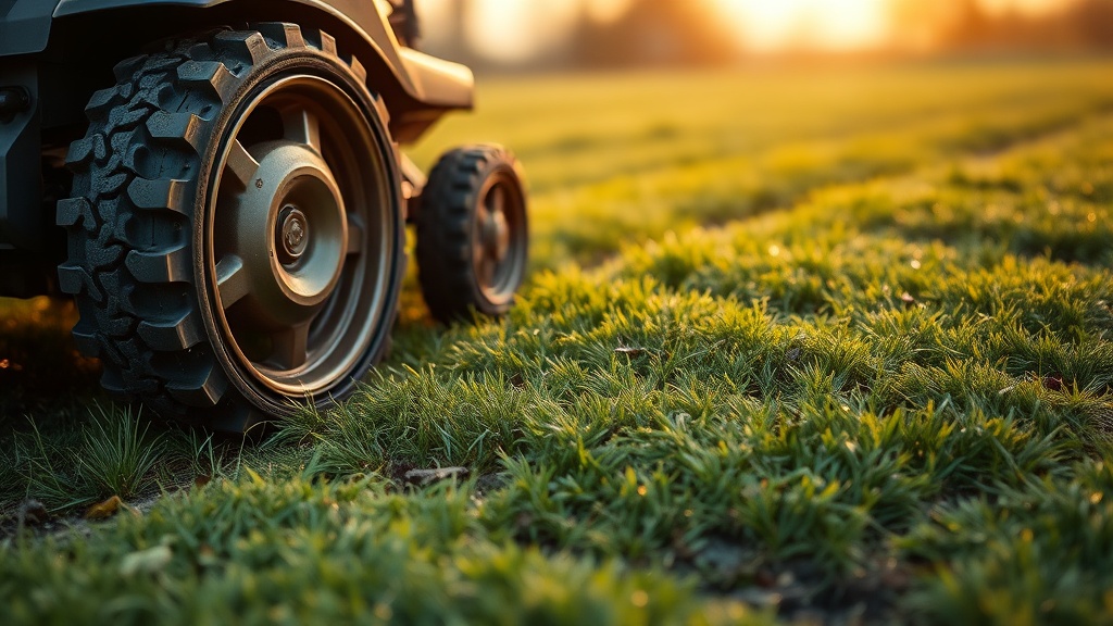 Fixing robot mower wheel slippage and ruts on 20-degree wet slopes